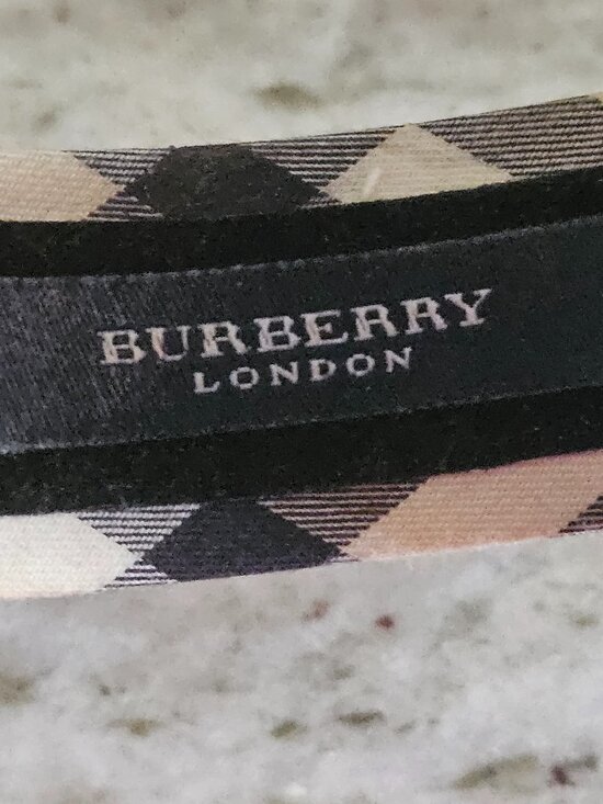 RARE VINTAGE AUTHENTIC BURBERRY CLASSIC NOVA CHECK PLAID HEADBAND HAIR TIE WRAP main image 8